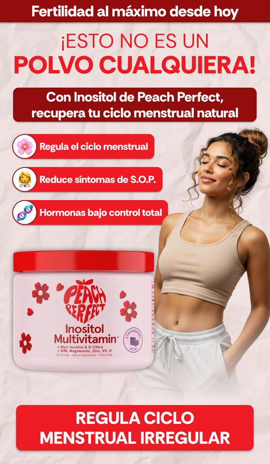 Inositol Peach Perfect™ - Alivia el S.O.P. y regula tu ciclo