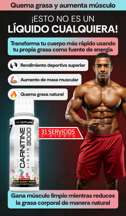 Carnitina Líquida - Gana masa y quema grasa